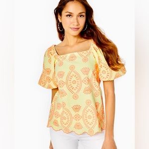 Lilly Pulitzer Lettie Eyelet Top